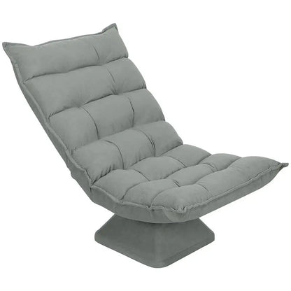 Lazy Floor Armchair, Relax Armchair, Living Room Armchair, Upholstered Design, Adjustable Backrest, 360 Swivel. °
