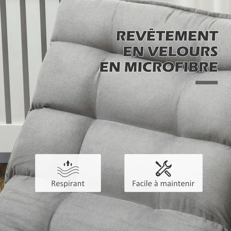 Lazy Floor Armchair, Relax Armchair, Living Room Armchair, Upholstered Design, Adjustable Backrest, 360 Swivel. °