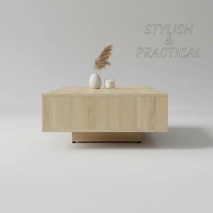 Coffee Table 85x55x31 cm Oak Wood Finish