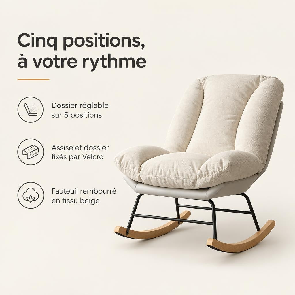 Fauteuil à bascule réglable